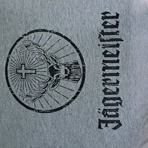 COPY - Jagermeister Gray T-shirt with free flask, shot glass or similar LG & XL